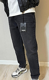 Gri Taşlamalı Boyfriend Jean