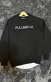 PB Marka Logo Baskılı Şardonlu Sweatshirt