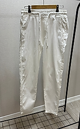 Beyaz Müslin Keten Jogger Pantolon