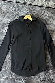 Müslin Siyah Gömlek