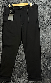 Duble Paça Siyah Jogger Pantolon