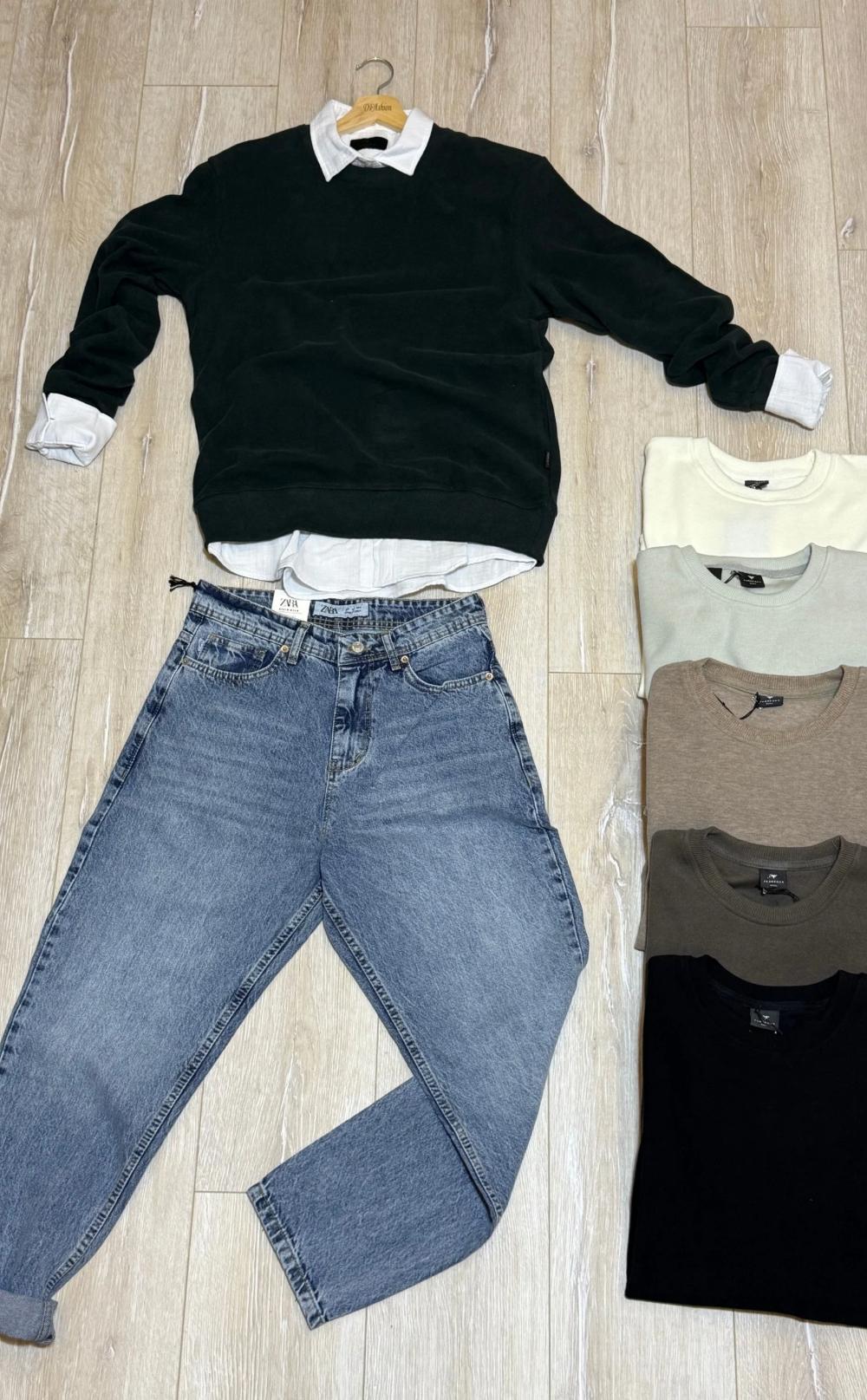 Selanik Bisiklet Yaka Kazak