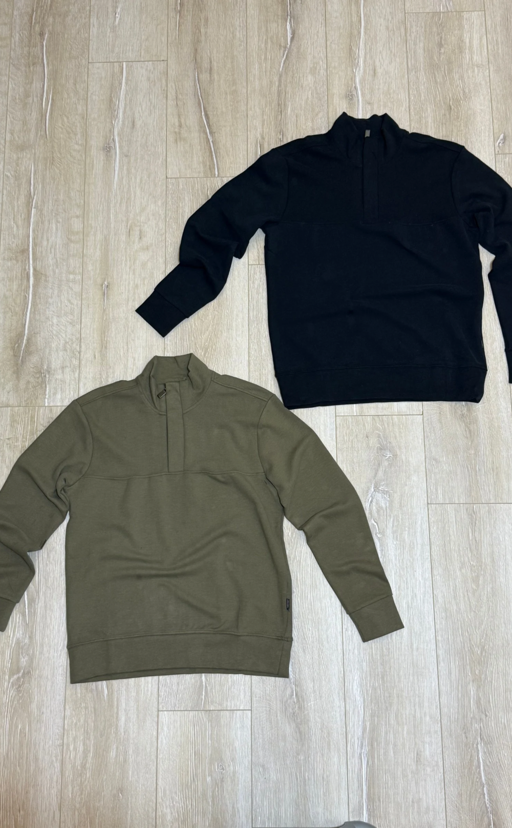 Dik Yaka Gizli Fermuar 2 İplik Kazak