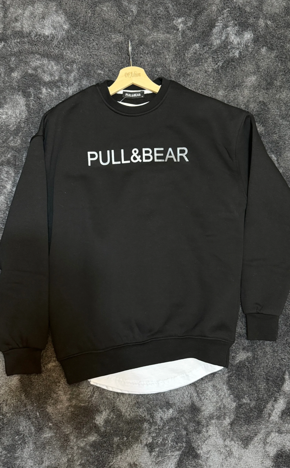 PB Marka Logo Baskılı Şardonlu Sweatshirt