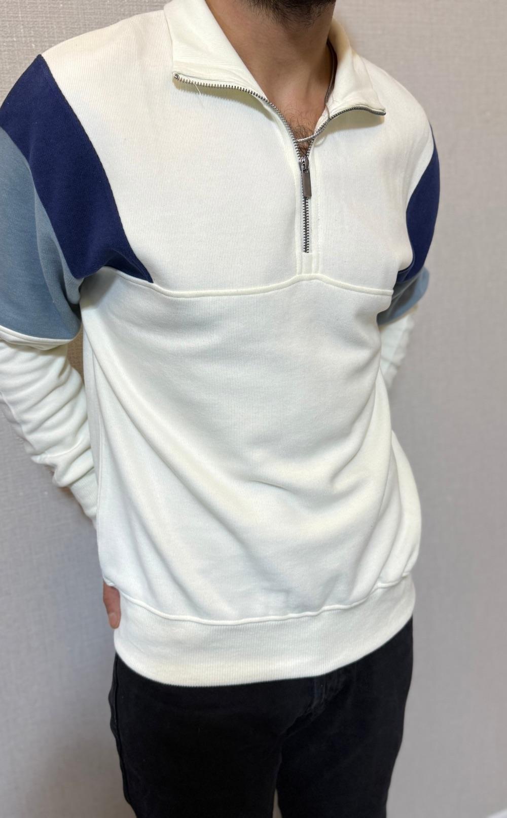 Kolları Garnili Selanik Örme Sweatshirt